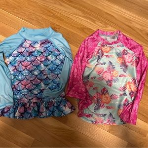 Bundle of 2 Girls Size 6/6XLong Sleeve Rashguards